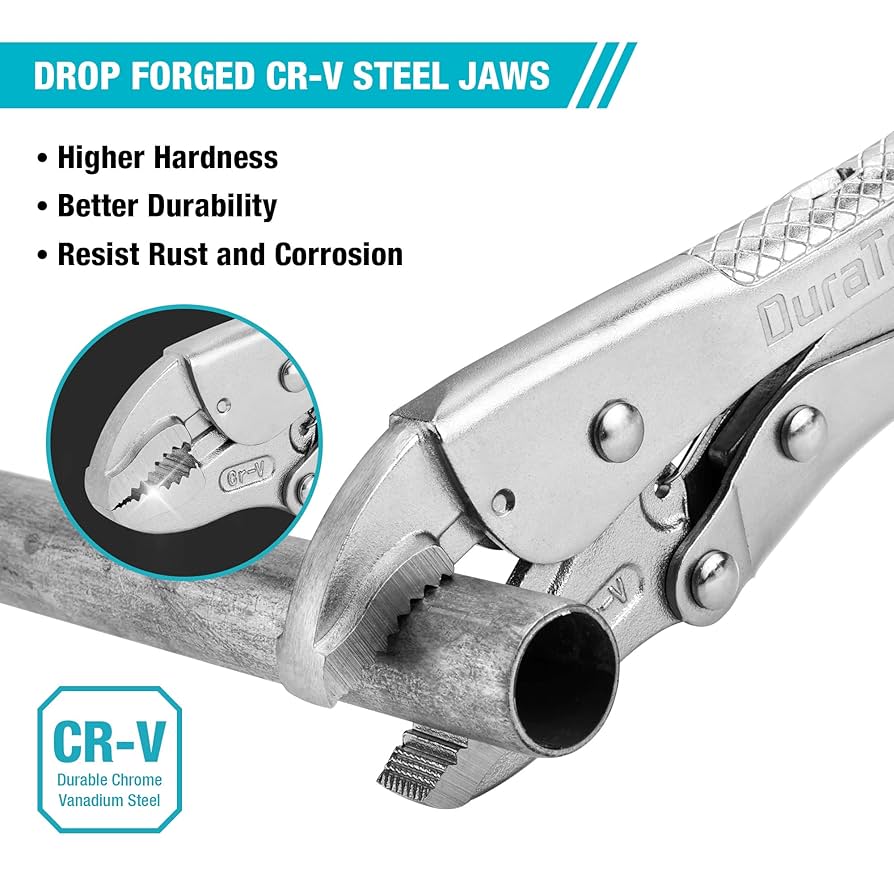 Ｖ C ３００Ａ DURATECH 7-Inch Locking Pliers, Premium Cr-V Construction